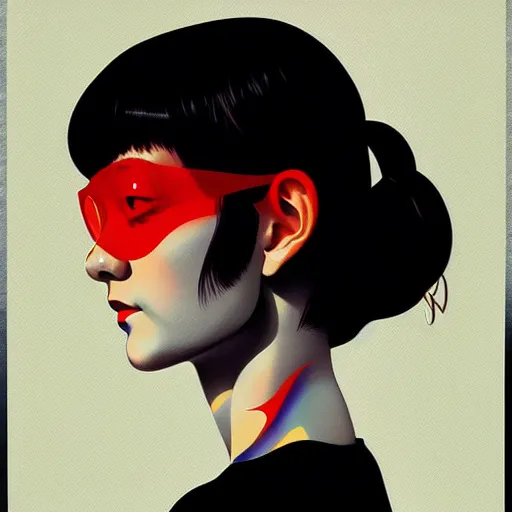 Prompt: portrait by james jean by ilya kuvshinov kintsugi