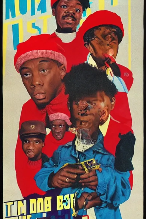 Image similar to poster the movie 1 9 8 8 ussr don't be a menace to south central while drinking your juice in the hood, perfect symmetrical eye, russian hat ushankas