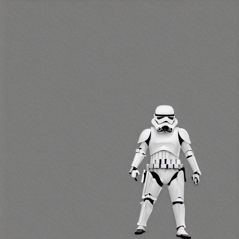 Prompt: texture sheet of a stormtrooper