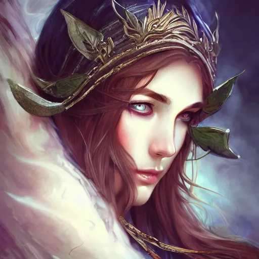 Image similar to a photograpic of elven archers, cute, fantasy, intricate, elegant, centered, wide lens, highly detailed, digital painting, artstation, long shot, photographic, half-body portrait, concept art, smooth, sharp focus, illustration, art by artgerm and H R Giger and alphonse mucha
