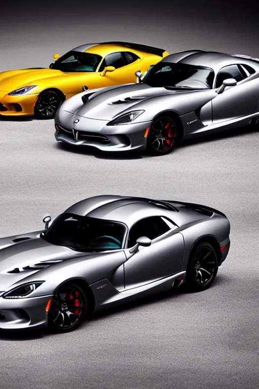 Image similar to Dodge Viper GTS crossed with a Lamborghini Aventador, studio lighting, high resolution, award winning.