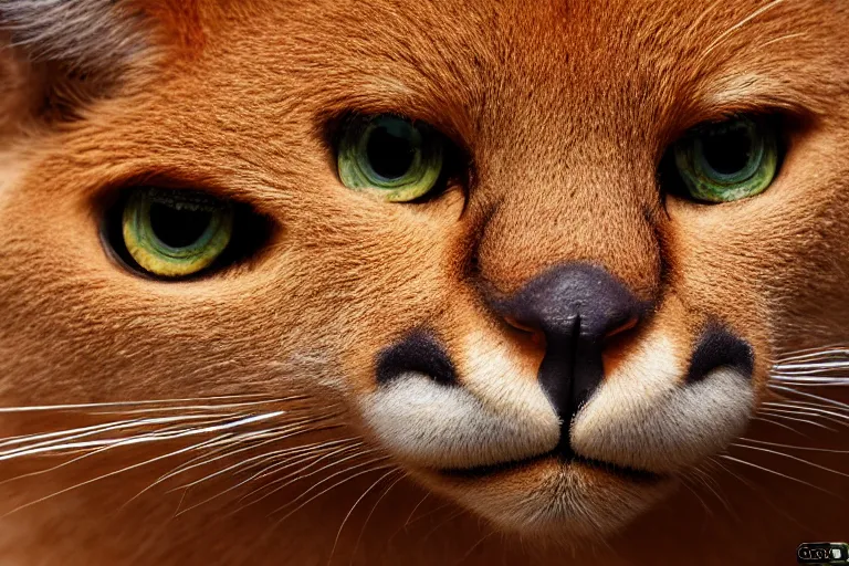 Image similar to one dollar banknote with face of cute caracal on it, photo realistic, ultra detailed, 8k, bokeh, sharp focus