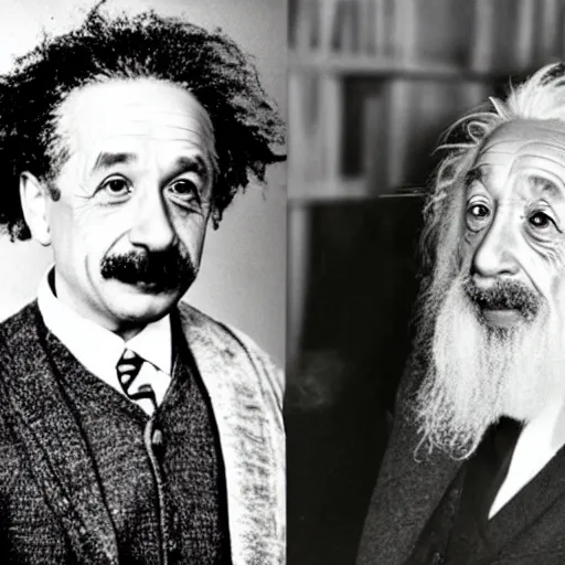 Image similar to albert einstein is professor dumbledore