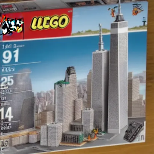 Image similar to 9/11 lego set