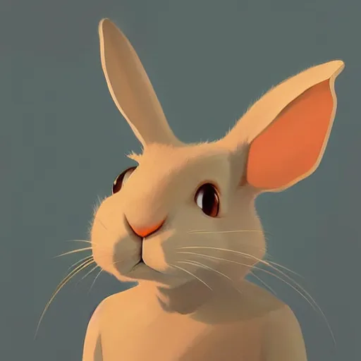 Image similar to goro fujita portrait a cute bunny by goro fujita, ilustration, concept art, sharp focus, highly detailed, artstation