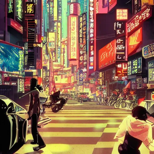 Prompt: Inside a gang hideout, cyberpunk Shibuya, Smoke, wide angle, cinematic shot, highly detailed, cinematic lighting , photorealistic, 8K, created by Hideaki Anno + Katsuhiro Otomo +Rumiko Takahashi