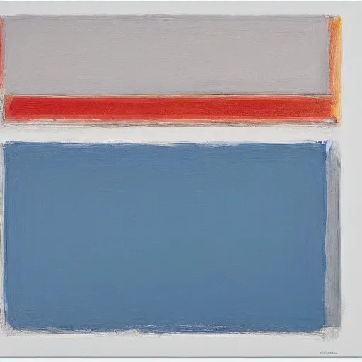 Prompt: Minimalist Abstract Art, Art Print, by Richard Diebenkorn, trending on Saatchi Art