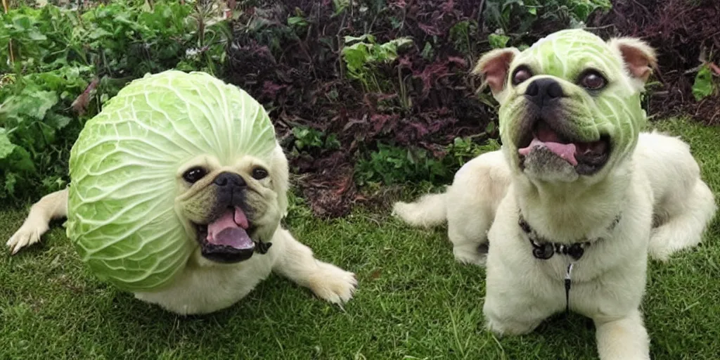 Prompt: i, Cabbage dog