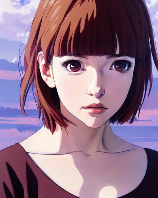 Image similar to portrait Anime as emilia clarke girl cute-fine-face, brown-red-hair pretty face, realistic shaded Perfect face, fine details. Anime. realistic shaded lighting by Ilya Kuvshinov katsuhiro otomo ghost-in-the-shell, magali villeneuve, artgerm, rutkowski, WLOP Jeremy Lipkin and Giuseppe Dangelico Pino and Michael Garmash and Rob Rey