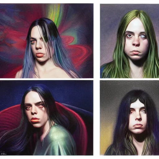 Image similar to Billie Eilish, by Mark Brooks, by Donato Giancola, by Victor Nizovtsev, by Gabriel Dawe, by Vanessa Beecroft