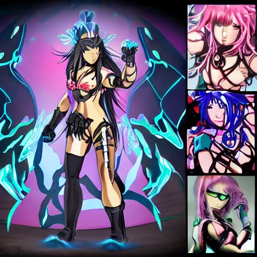 Image similar to cyborg goddess of destruction angry anime