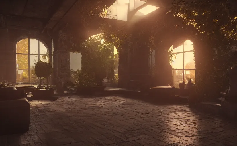 Image similar to Unreal Engine 5 Environment, Raytracing, 4k, Octane, Redshift