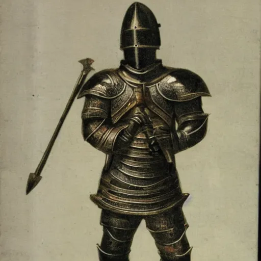 Prompt: gemayel as a knight