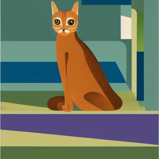 Prompt: a portrait of a 🐈 in a scenic environment by by tomma abts