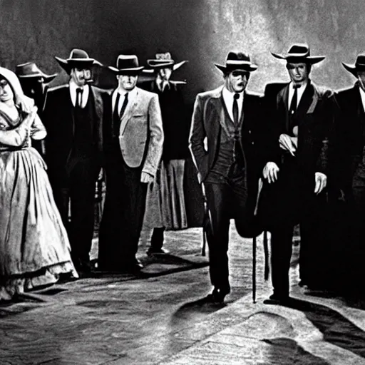 Image similar to the godfather, still from movie The Magnificent Seven, 1960