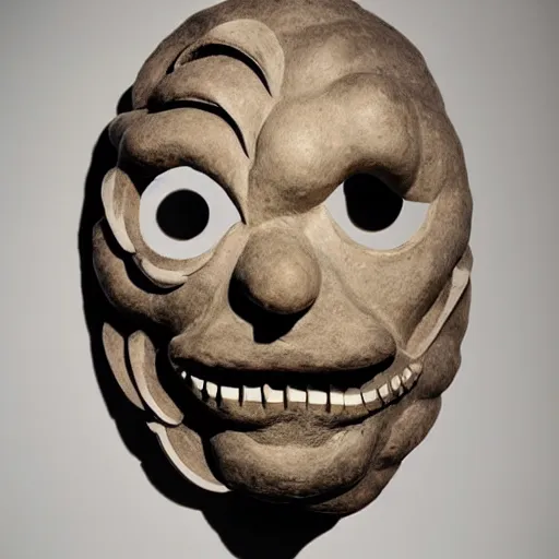 Prompt: monster mask by louise bourgeois