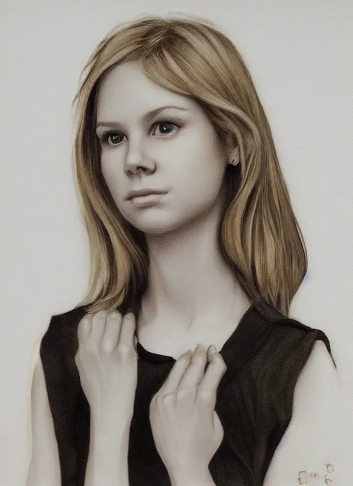 Image similar to Erin Moriarty hyper realistic 3D art style by Ian Spriggs