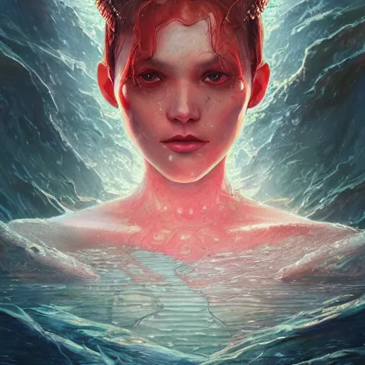 Image similar to alien water princess, detailed portrait, intricate complexity, by greg rutkowski, artgerm, ross tran, conrad roset, takato yomamoto, ilya kuvshinov. 4 k, beautiful, cinematic dramatic atmosphere, mcbess