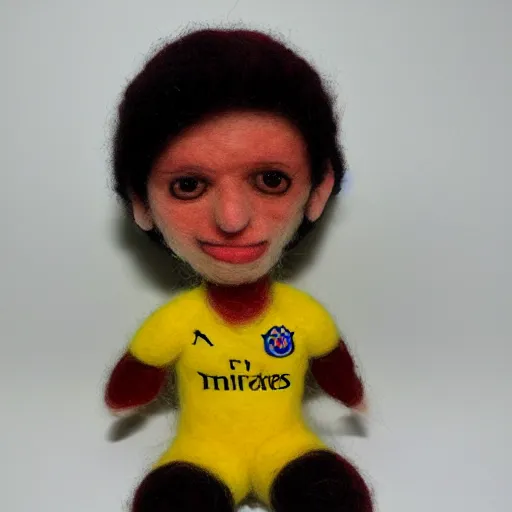 Image similar to neymar needle felted , needle felting art