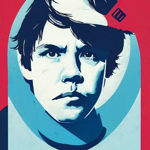 Prompt: Supreme x Luke Skywalker Profile Picture by Sachin Teng, asymmetrical, Organic Painting , Matte Painting, geometric shapes, hard edges, graffiti, street art,:2 by Sachin Teng:4