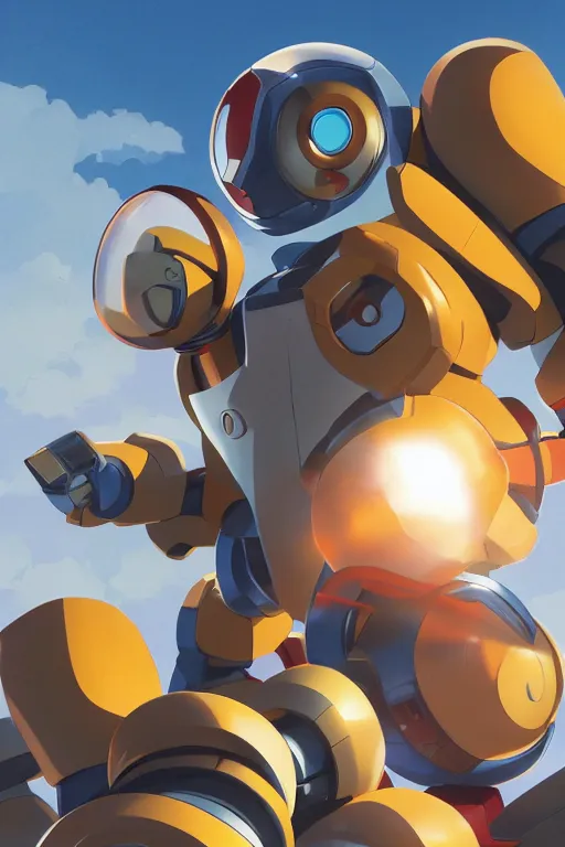 Image similar to metabots medabots medarotto medarot robot minimalist comics, behance hd by jesper ejsing, by rhads, makoto shinkai and lois van baarle, ilya kuvshinov, rossdraws global illumination ray tracing hdr radiating a glowing aura