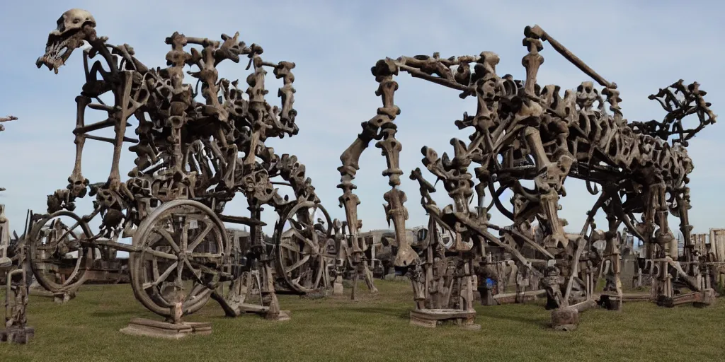Image similar to siege engine made of bones