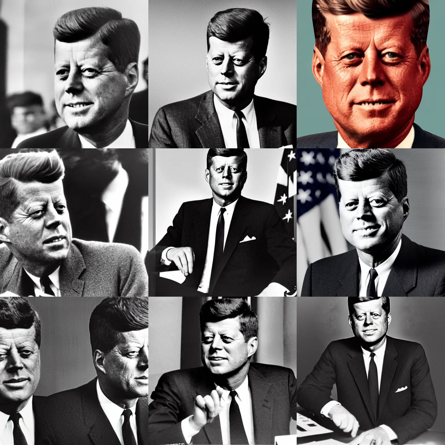 Prompt: a modern image showing john f kennedy. Photo from 2021