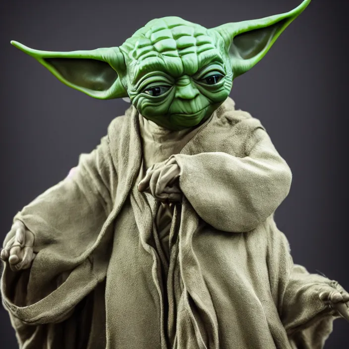 Prompt: a hyperdetailed studio photo of master yoda ; f / 1. 4 ; 9 0 mm