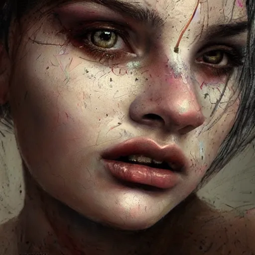 Prompt: hyperrealistic mixed media painting of alphabet, perfect facial symmetry, dim volumetric lighting, 8 k octane beautifully detailed render, post - processing, portrait, extremely hyper - detailed, intricate, epic composition, brown eyes, highly detailed eyes, realistic eyes, cinematic lighting, masterpiece, trending on artstation, very very detailed, masterpiece, stunning,