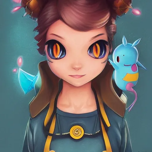 Image similar to Lofi Pokemon portrait, Pixar style, by Tristan Eaton Stanley Artgerm and Tom Bagshaw.