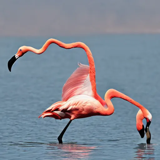 Image similar to flamingo flying together