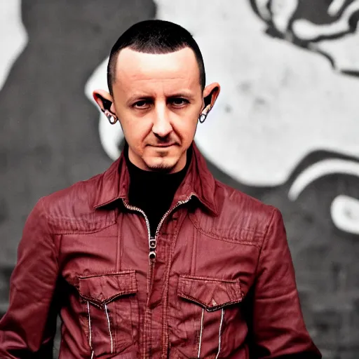 Prompt: photograph of chester bennington