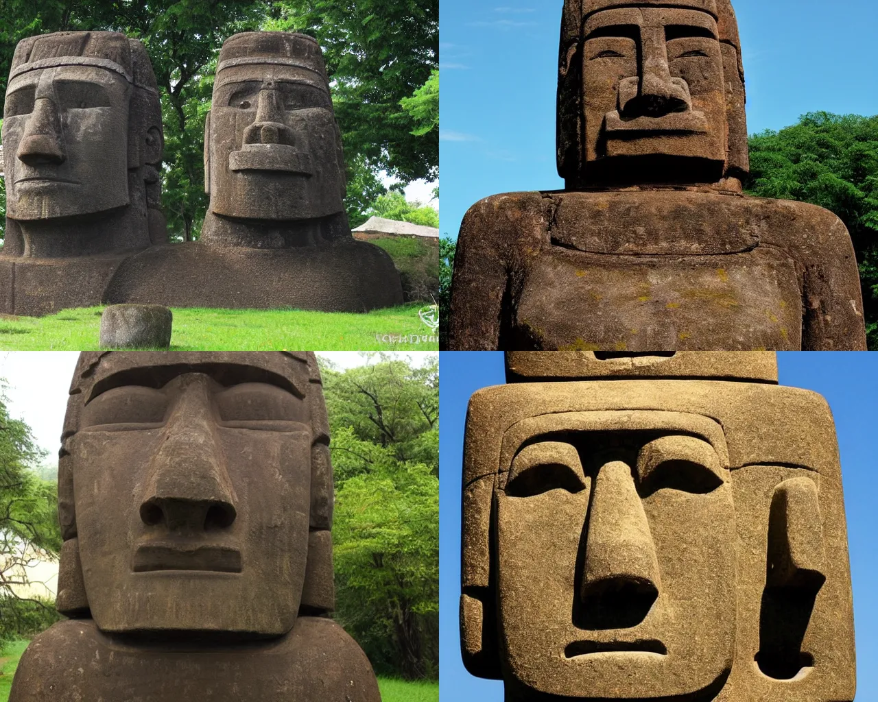 Prompt: A detailed moai statue of Linus Torvalds. Linus Torvalds as a detailed moai statue.