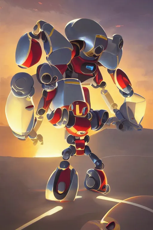 Image similar to metabots medabots medarotto medarot robot minimalist comics, behance hd by jesper ejsing, by rhads, makoto shinkai and lois van baarle, ilya kuvshinov, rossdraws global illumination ray tracing hdr radiating a glowing aura