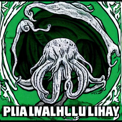 Prompt: Ph'nglui mglw'nafh Cthulhu R'lyeh wgah'nagl fhtagn