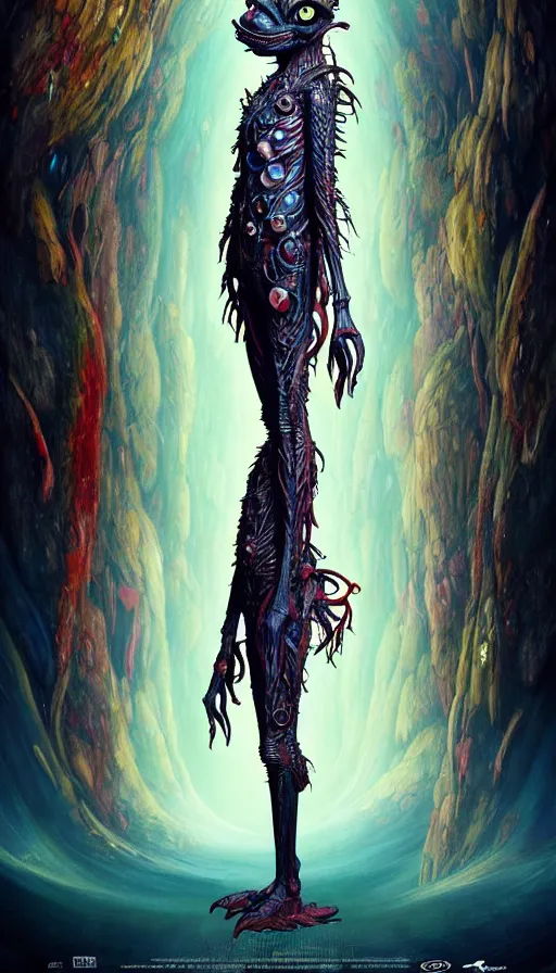 Prompt: exquisite imaginative imposing weird creature movie poster art humanoid anime movie art by : : james jean, imagine fx, weta studio james gurney