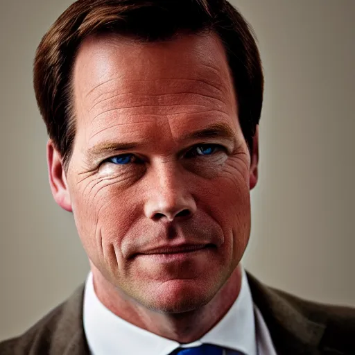 Image similar to closeup portrait of mark rutte dutch prime minister, natural light, sharp, detailed face, magazine, press, photo, steve mccurry, david lazar, canon, nikon, focus