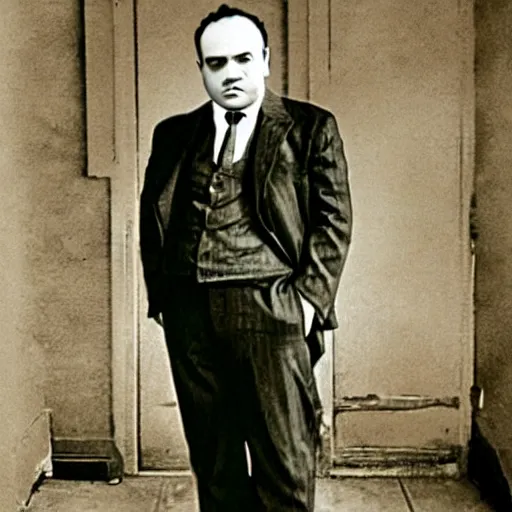 Image similar to al capone photo colorized