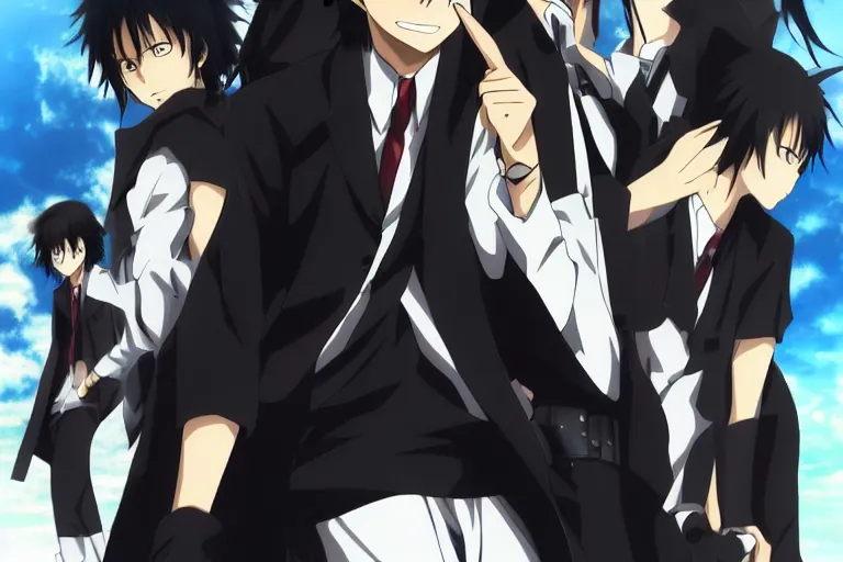 Image similar to hijikata toushirou, anime, short black hair, katekyo hitman reborn