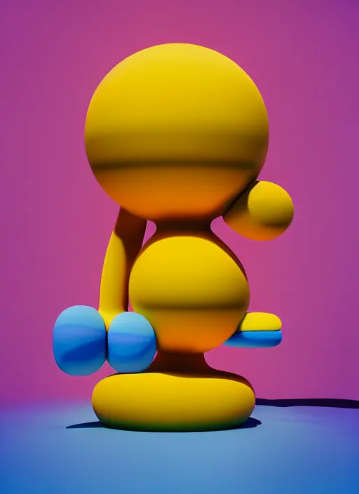 Image similar to abstract sculpture by shusei nagaoka, kaws, david rudnick, 3 d, octane, vray, pastell colours, cell shaded, 8 k