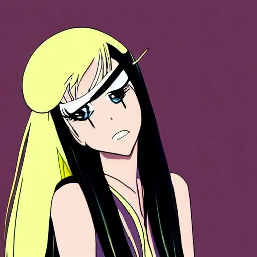 Image similar to anime version of lady gaga