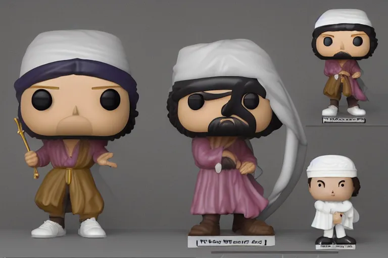 Prompt: an ultra detailed picture of the prophet mohammed as a funko pop, epic anime fantasy, 8 k, volumetric lighting, smooth, highly detailed, digital illustration, art by kentaro miura and akira toriyama and albert bierstadt and greg rutkowsi, artstation