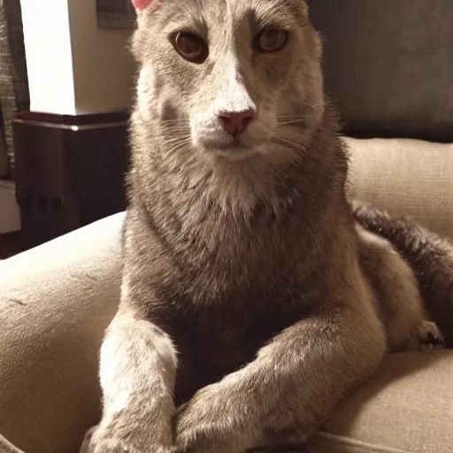 Image similar to cozy picture of older handsome lord richard is sitting gracefully on a sofa, his eyes look wise