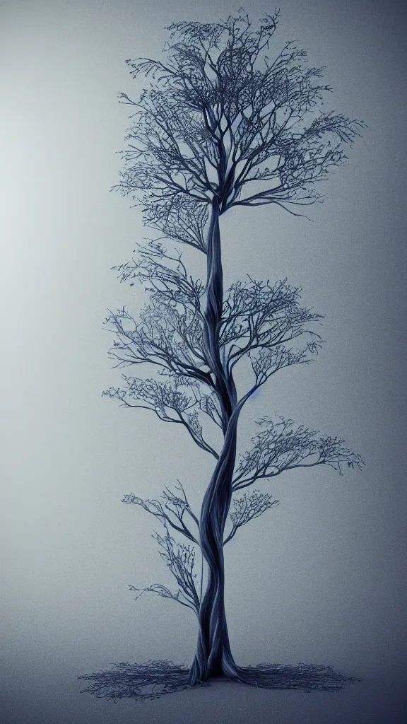 Image similar to tree by baars, ingrid, octane render, 4 k, 8 k, ( sharp ), very very beautiful, stunning, twisted, vanishing, transparent, ethereal