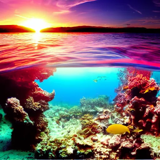 Prompt: british underwater seascape, wide angle, flameshell beds, rays of sunshine, hyper realistic