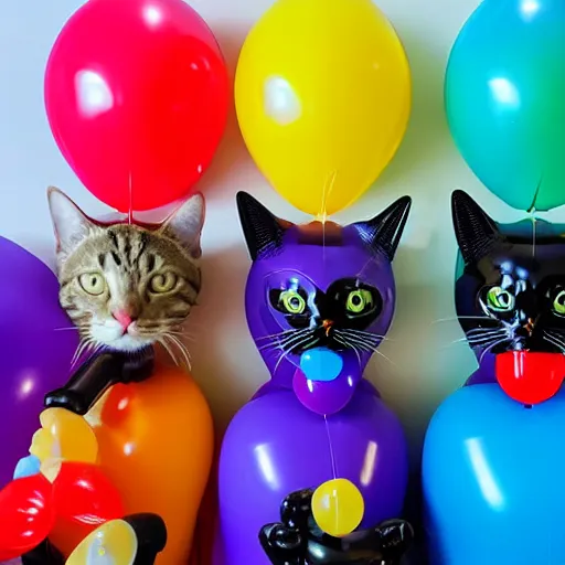 Image similar to balloon cat, inflatable cat, rubber cat, latex cat, vinyl cat, plastic cat, elastic cat