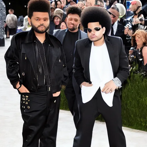 Prompt: the weeknd as michael jackson,