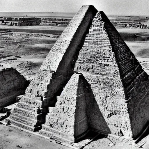 Image similar to how did the ancient egyptians build the pyramids?