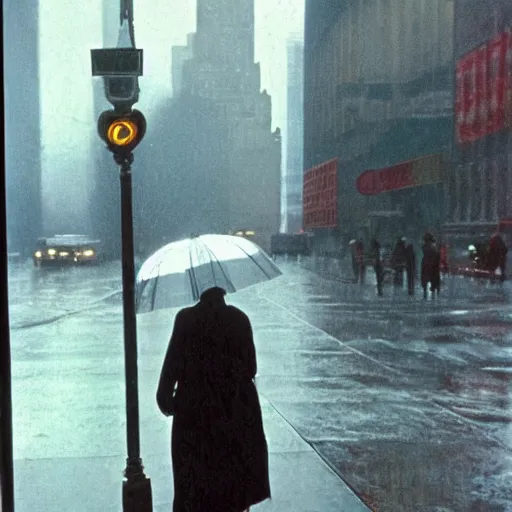 Image similar to rainy new York daydream by Saul Leiter