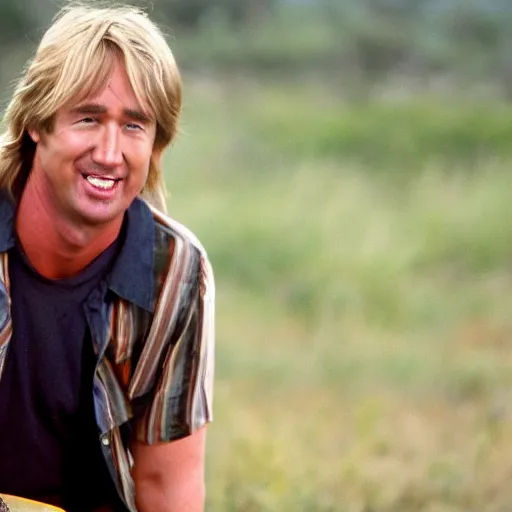 Image similar to Owen Wilson as Joe dirt